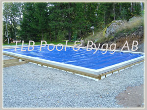Pool med poolskydd från Poolguard